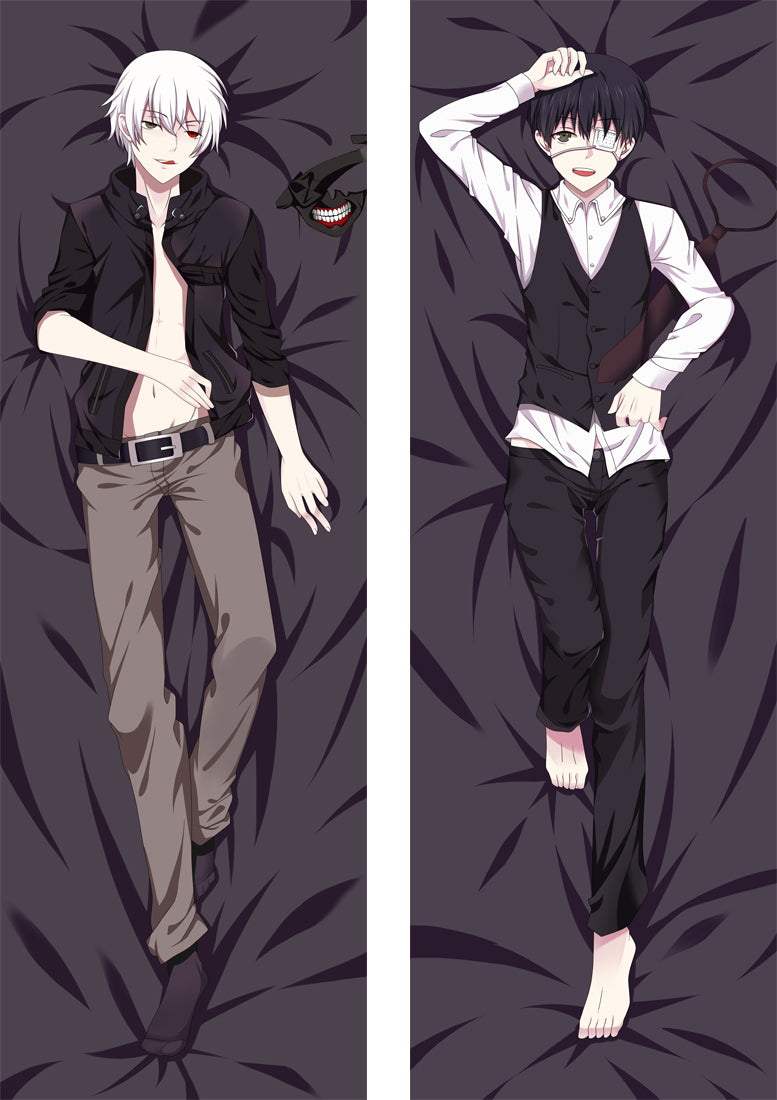 Tokyo Ghoul Ken Kaneki Anime Dakimakura Pillow Cover image 0