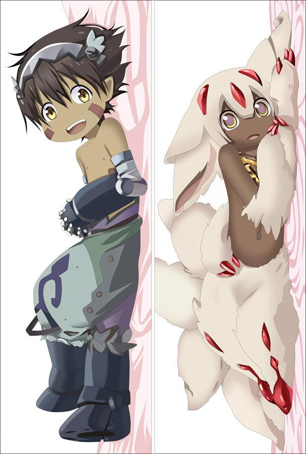 Made in Abyss Reg &amp; Fapta Anime Dakimakura Body Pillow Cover image 0