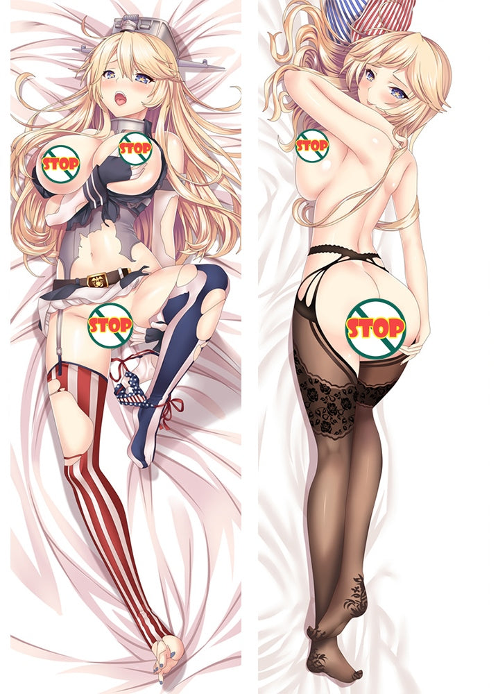 Kantai Collection Iowa Anime Dakimakura Pillow Case image 0