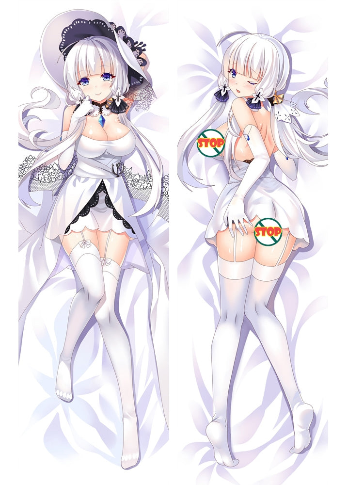 Azur Lane Illustrious Anime Dakimakura Hugging Body PillowCase Cover image 0