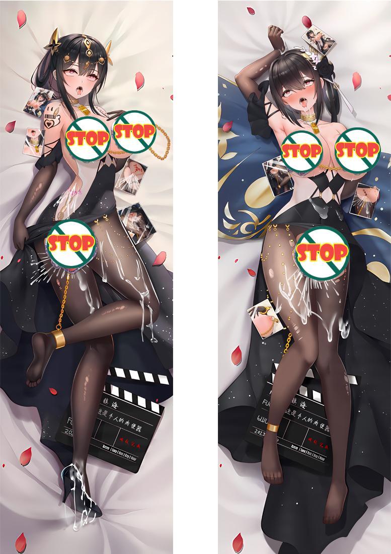 Azur Lane Azuma Anime Dakimakura Sexy Body Pillow Cover image 0