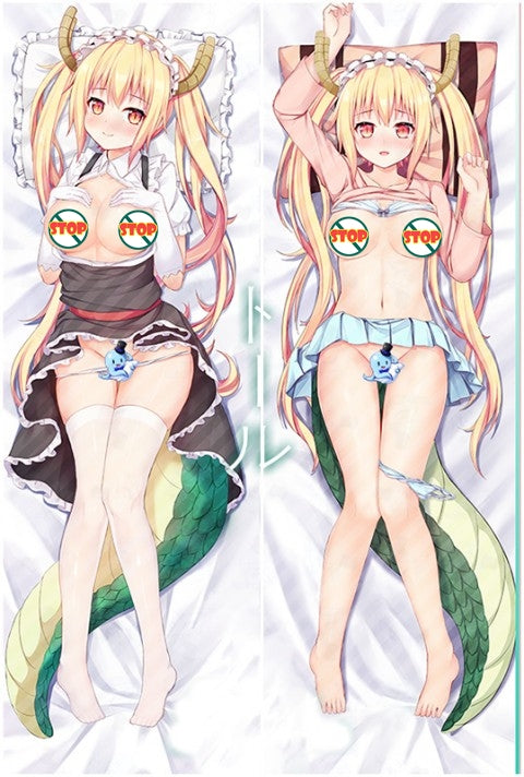 Miss Kobayashi's Dragon Maid Tohru Anime Dakimakura Body Pillow Cover image 0
