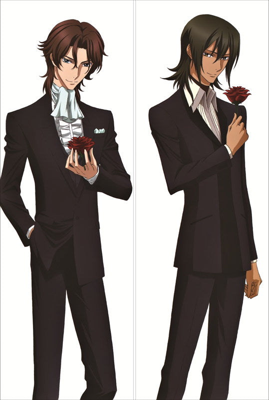 Gundam Athrun Zala + Lockon Stratos Anime Dakimakura Body Pillow Cover image 0