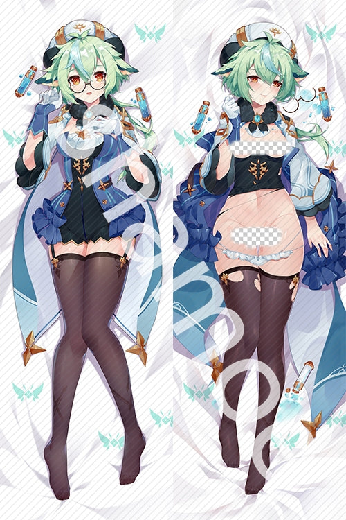 Genshin Impact Sucrose Anime Dakimakura Pillow Cover image 0
