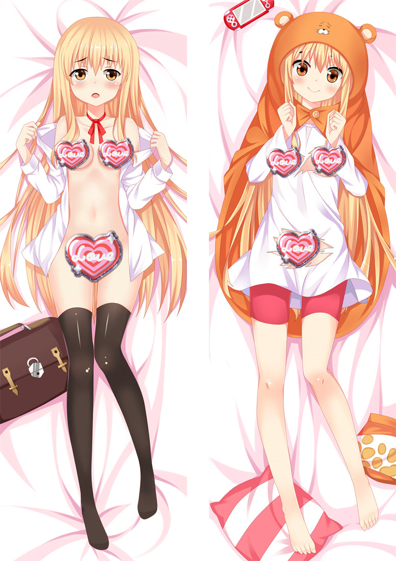Himouto! Umaru-chan Umaru Doma with Double Sides Zipper to make love Anime Dakimakura Pillow Case image 0