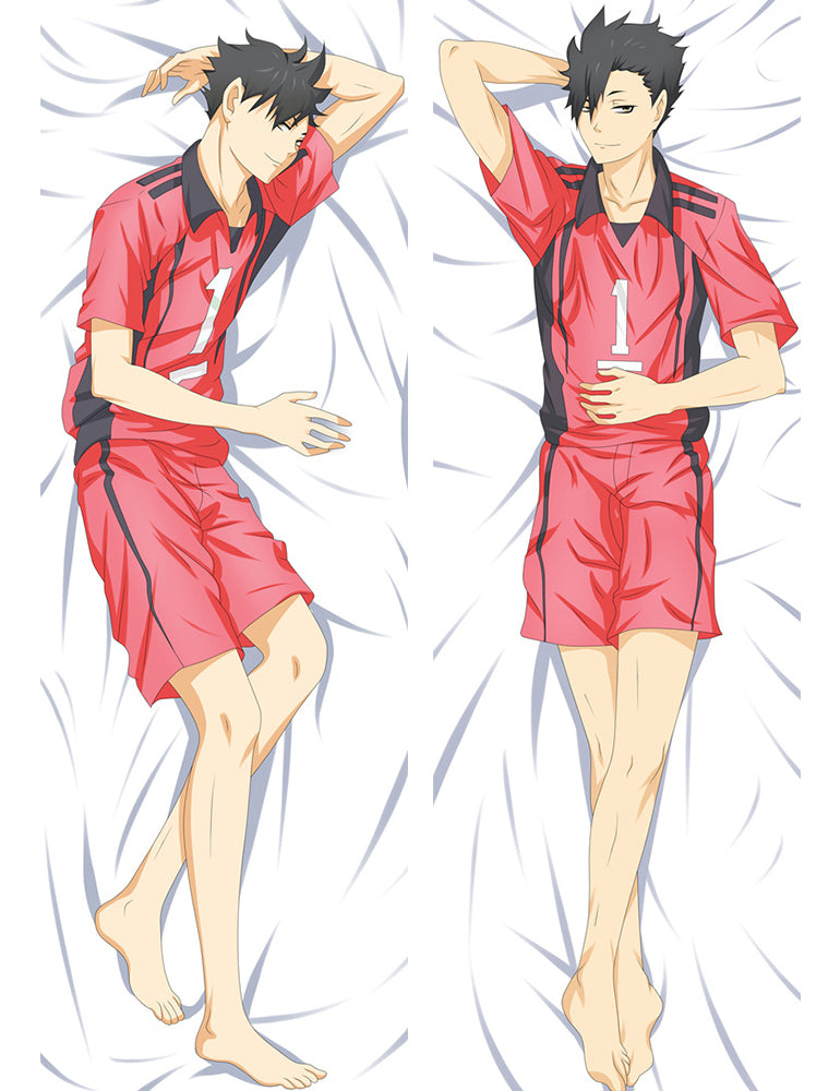 Haikyuu!! Nekoma High Tetsurou Kuroo Anime Dakimakura Pillow Cover image 0
