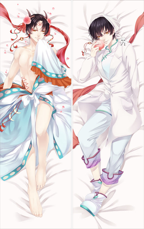 Hozuki's Coolheadedness Hakutaku Anime Dakimakura Anime Dakimakura Body Pillow Case image 0