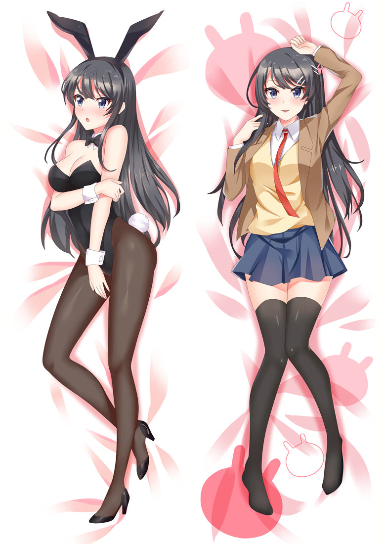 Rascal Does Not Dream of Bunny Girl Senpai Anime Dakimakura Pillow Cover image 0