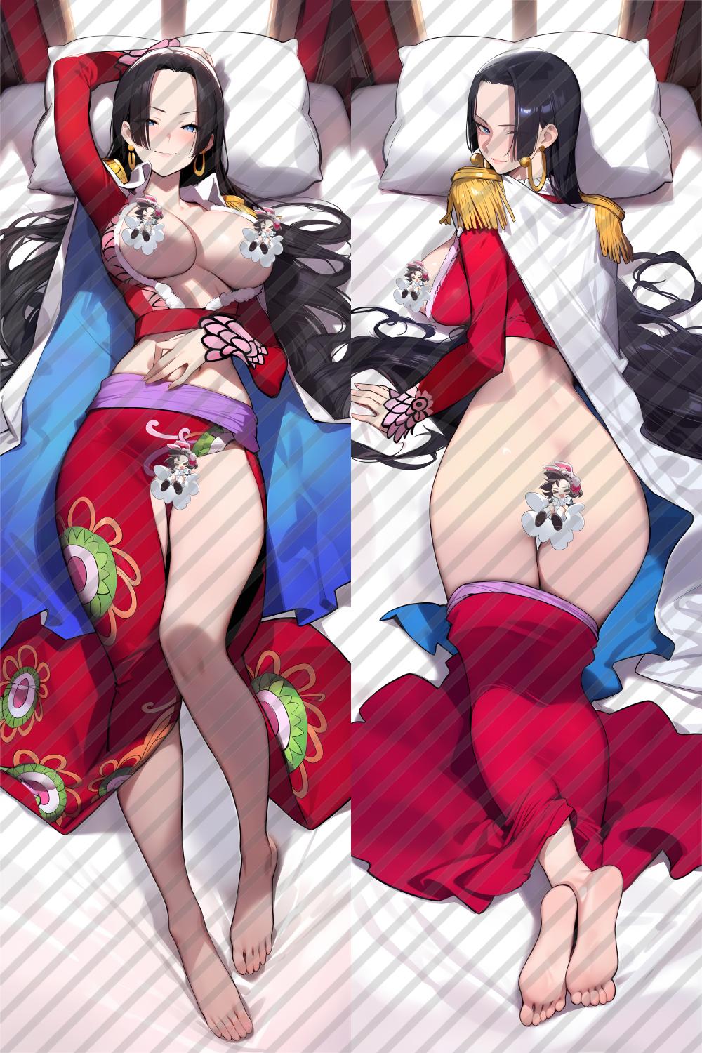 One Piece Boa Hancock Anime Dakimakura Sexy Body Pillow Cover image 0