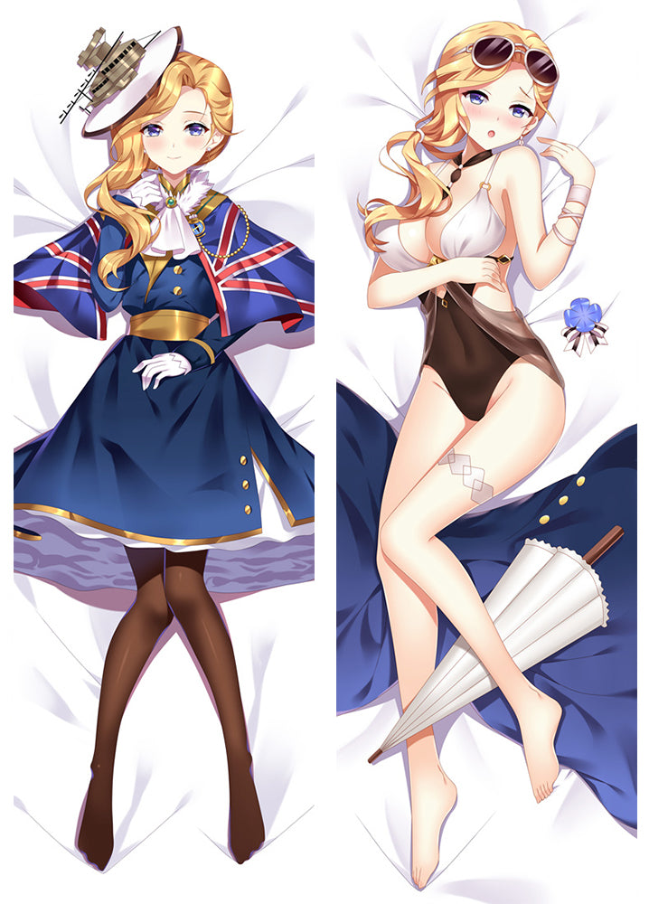 Azur Lane Hood Anime Dakimakura Pillow Case image 0