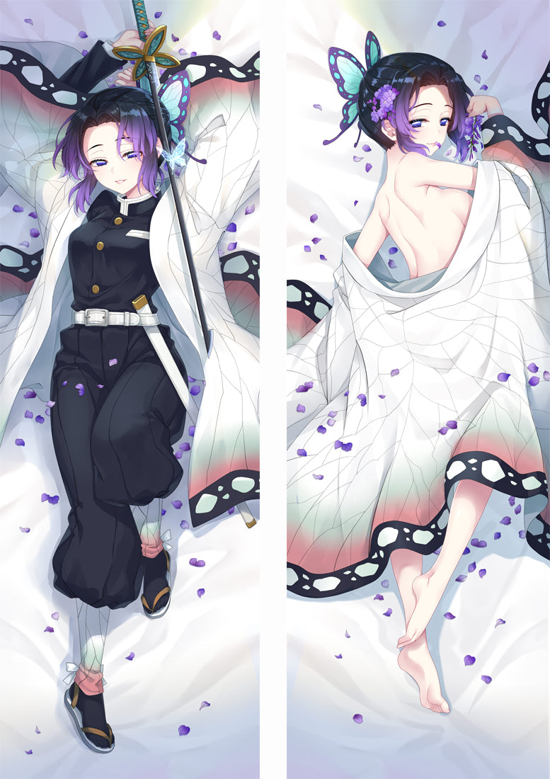 Demon Slayer: Kimetsu no Yaiba Kochou Shinobu Anime Dakimakura Pillow Cover image 0