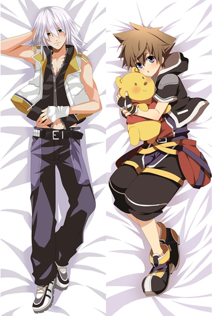 Kingdom Hearts Sora Riku Anime Dakimakura Pillow Cover image 0