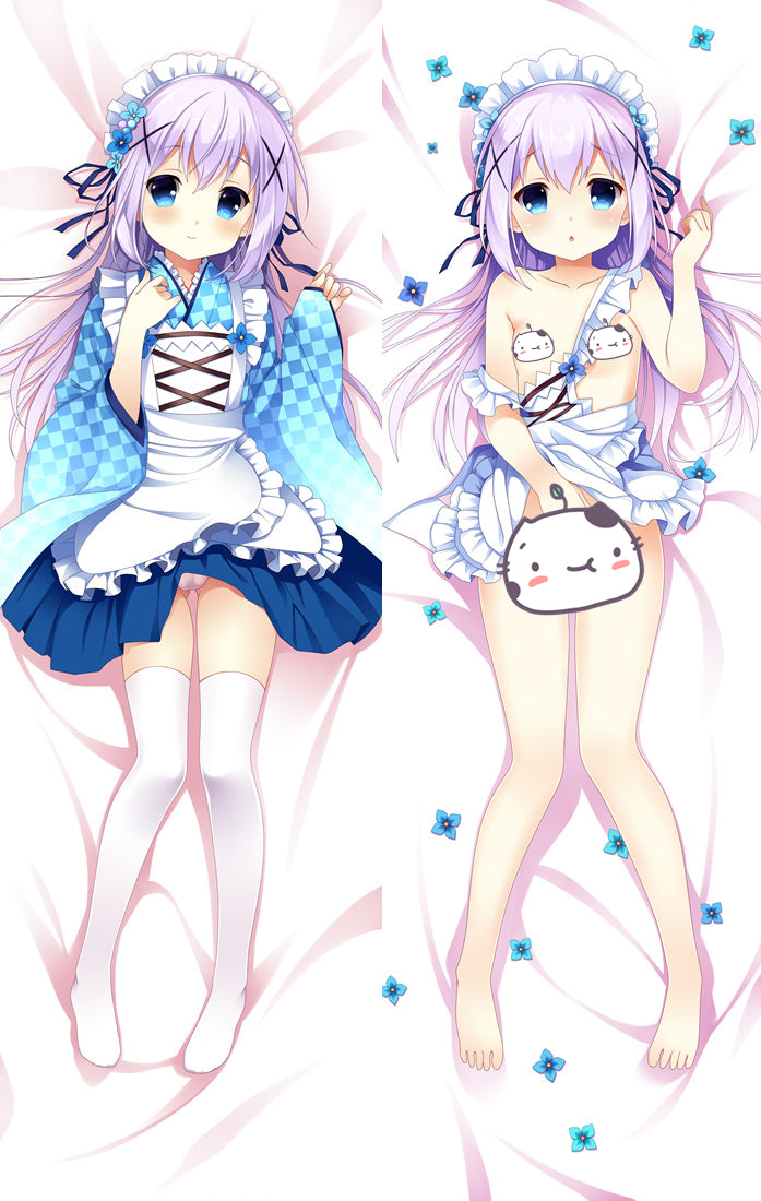 Is The Order A Rabbit? Kafuu Chino Anime Dakimakura Pillow Cover image 0
