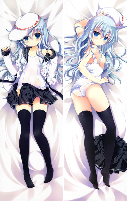 Kantai Collection Destroyer Hibiki Anime Dakimakura Body Pillow Cover image 0