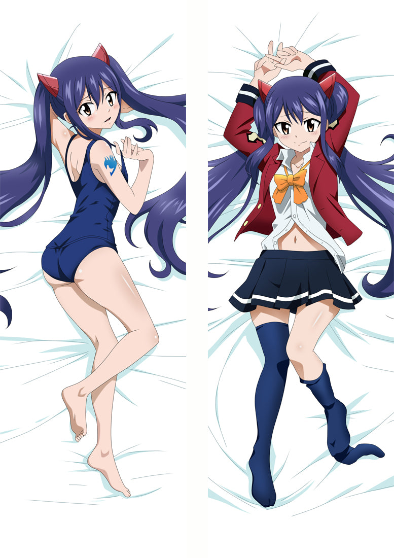 Fairy Tail Wendy Marvell  Anime Dakimakura Pillow Cover image 0