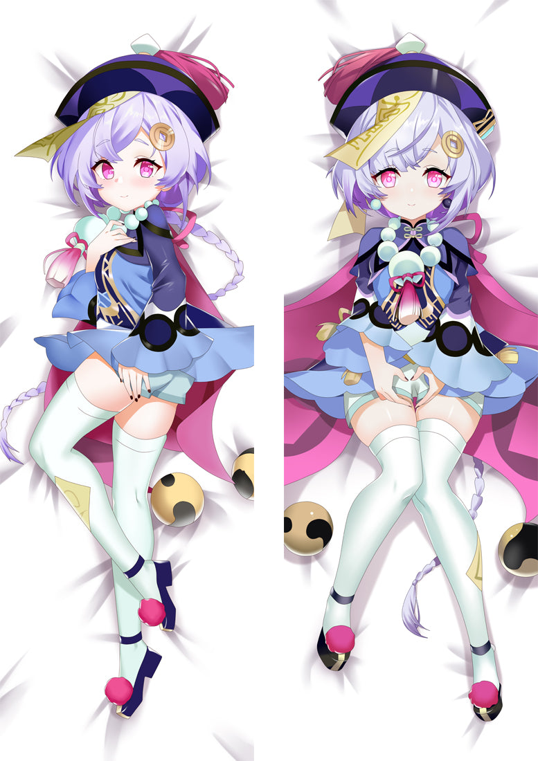 Genshin Impact QiQi Anime Dakimakura Body Pillow Cover image 0