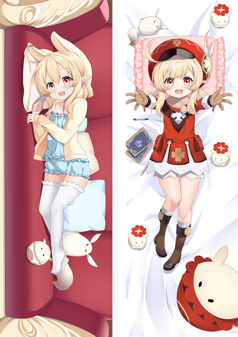 Genshin Impact Jean Pin-back Button Anime Dakimakura Body Pillow Cover image 0