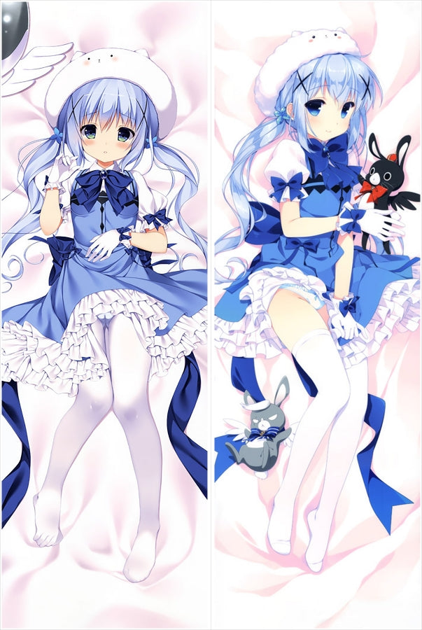 Is the Order a Rabbit? Kafuu Chino Anime Dakimakura Body Pillow Cover image 0
