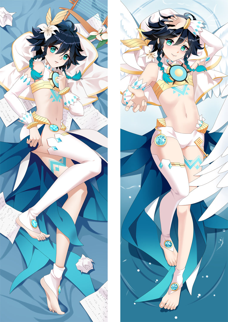 Genshin Impact Venti Barbatos Anime Dakimakura Body Pillow Cover image 0