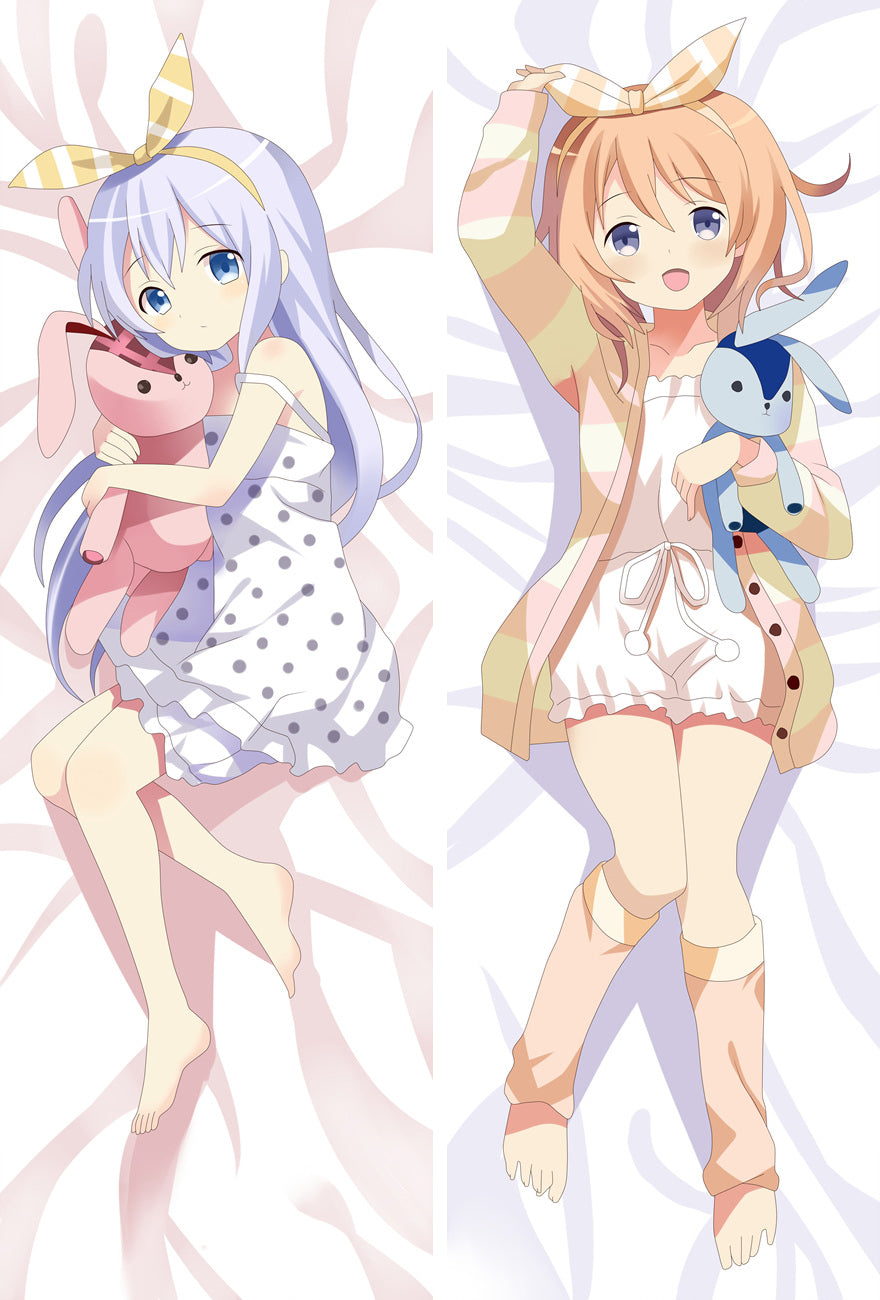 Is the Order a Rabbit Chino KafÅ« Hoto Kokoa Anime Dakimakura Pillow Case image 0