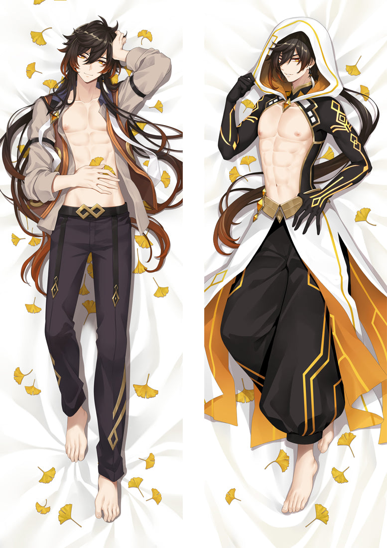 Zhongli Body Pillow Cover Genshin Impact image 0