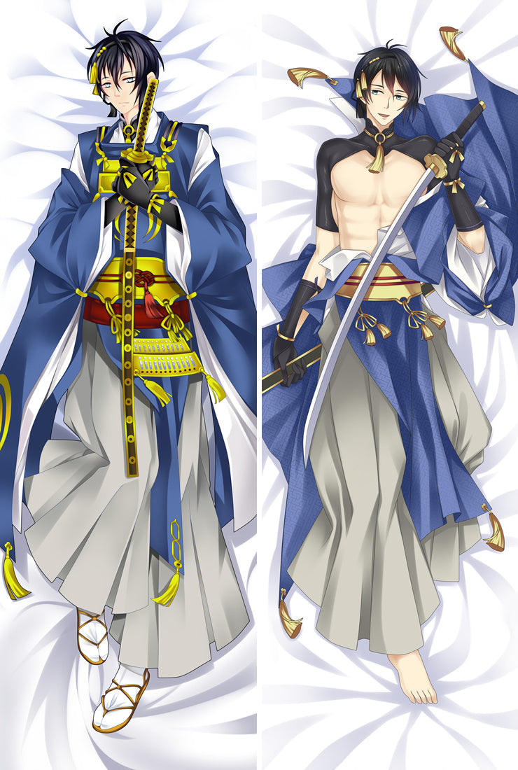 Touken Ranbu Mikazuki Munechika Anime Dakimakura Pillow Case image 0