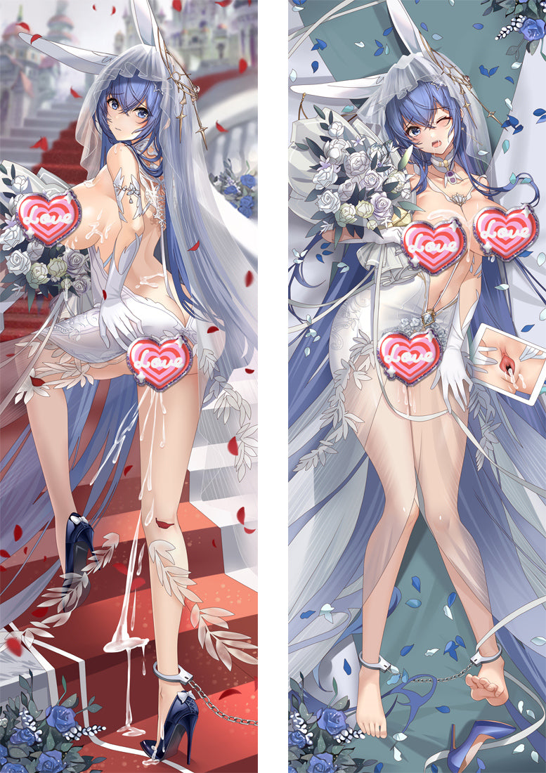 Azur Lane USS NEW JERSEY with Double Sides Zipper to make love Anime Dakimakura Pillow Case image 0