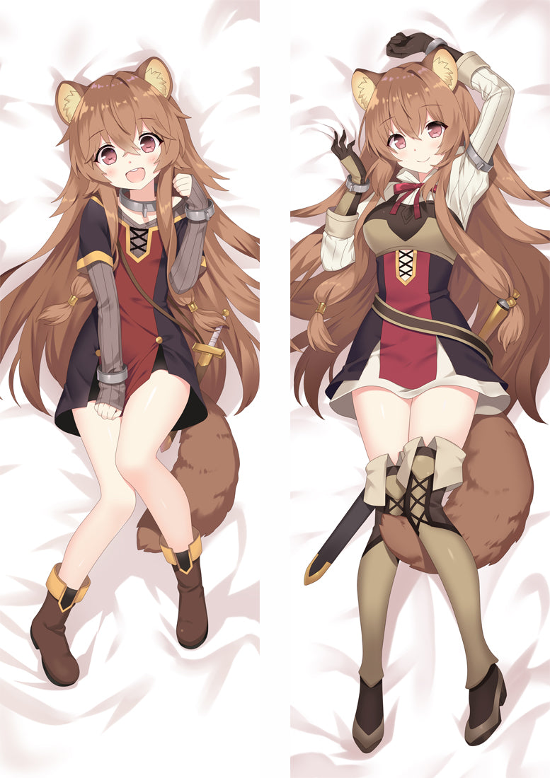 The Rising of the Shield Hero: The Manga Companion Raphtalia Anime Dakimakura Pillow Cover image 0