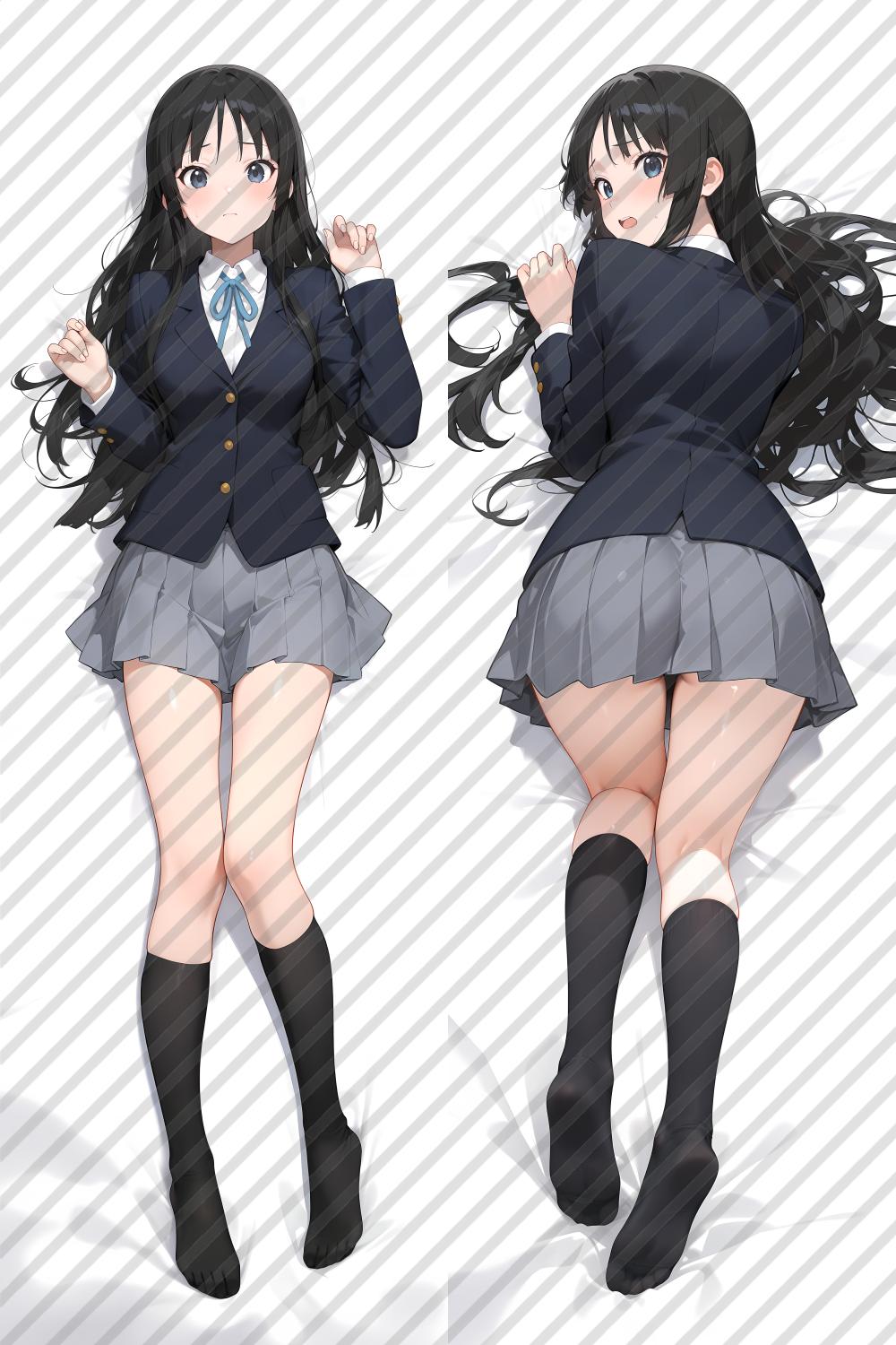 K-ON! Mio Akiyama Anime Dakimakura Body Pillow Cover image 0