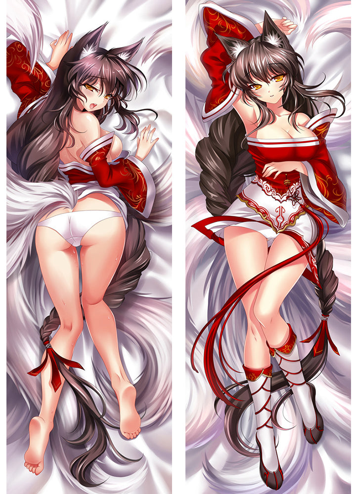 League of Legends Ahri Anime Dakimakura Pillow Cover image 0