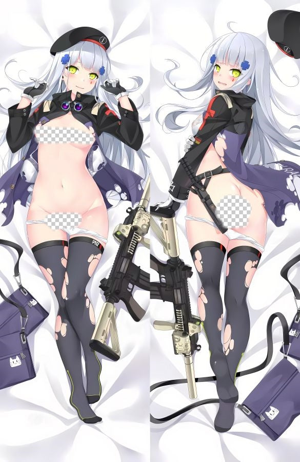 Girls' Frontline HK416 Anime Dakimakura Naked Body Pillow Cover image 0