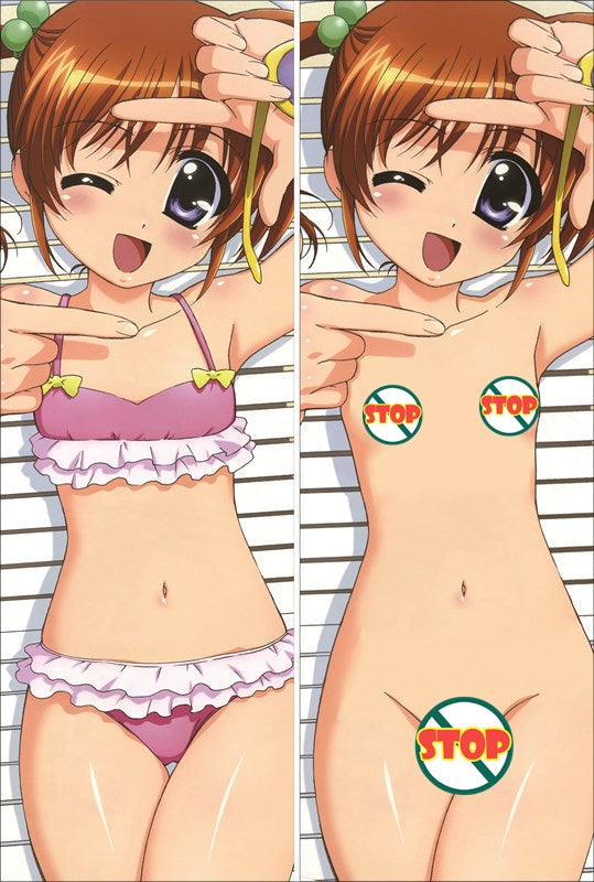 Magical Girl Lyrical Nanoha Nanoha Takamachi Anime Dakimakura Pillow Cover image 0
