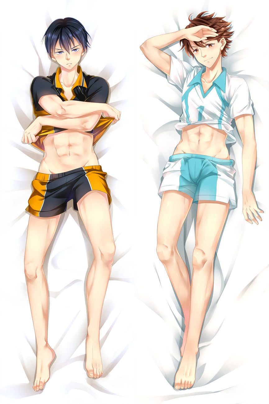 New Anime Haikyuu Dakimakura Kageyama Tobio & Oikawa Tooru Pillow Case Cover Hug Body image 0