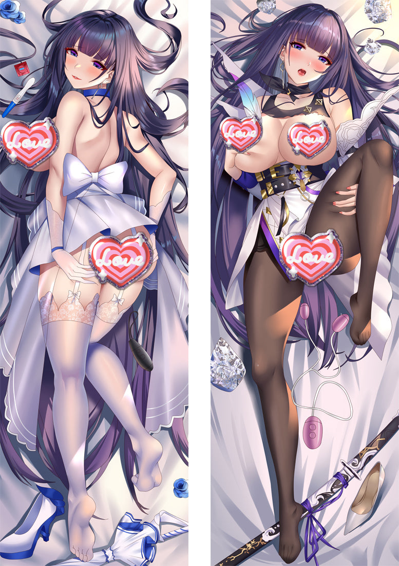 Honkai Impact 3rd Naked Raiden Mei Anime Body Pillow Cover image 0