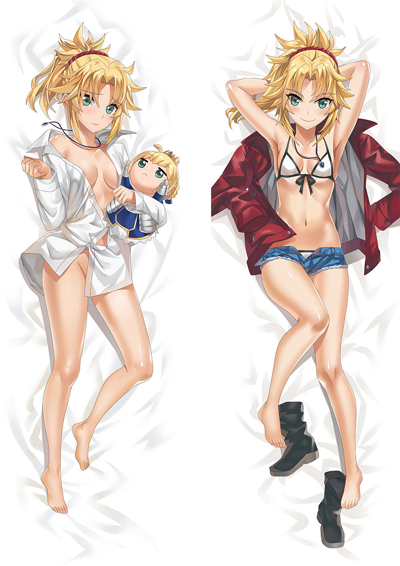 Fate/Grand Order FGO Mordred Anime Dakimakura Pillow Cover image 0