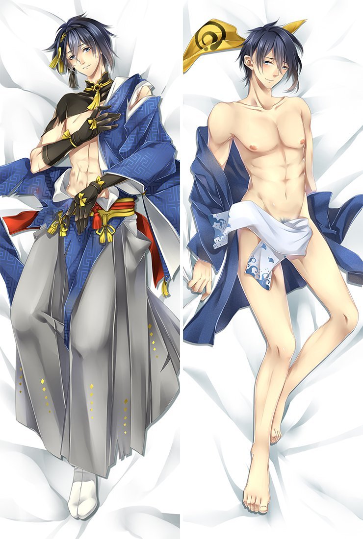 Touken Ranbu Mikazuki Munechika Anime Dakimakura Pillow Cover image 0
