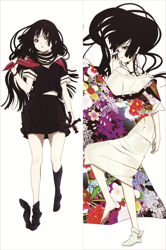 Hell Girl Jigoku Shoujo Akekazura Anime Dakimakura Japanese Pillow Cover image 0