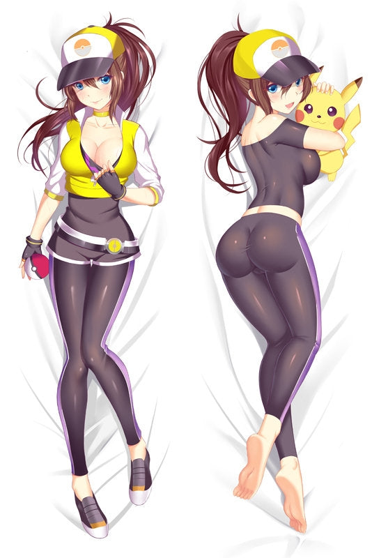 Pokemon Go Instinct Trainer Female Anime Dakimakura Japanese Pillow Cover image 0