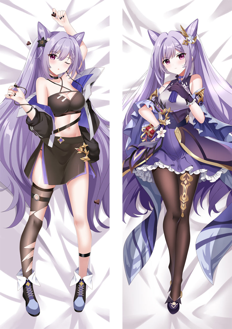 Genshin Impact KeQing Anime Dakimakura Pillow Cover image 0