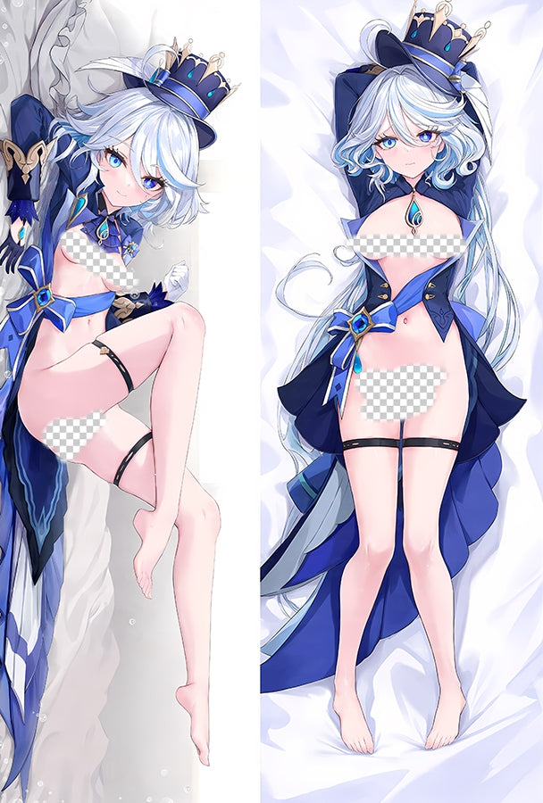 Genshin Impact Focalors Anime Dakimakura Naked Body Pillow Cover image 0