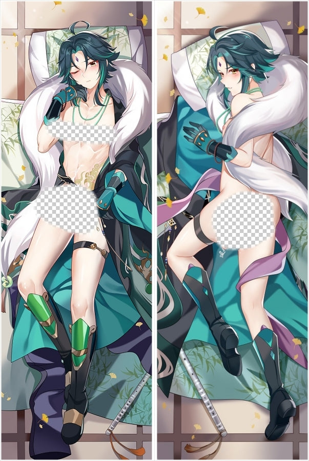 Genshin Impact Xiao Anime Dakimakura Body Pillow Cover image 0