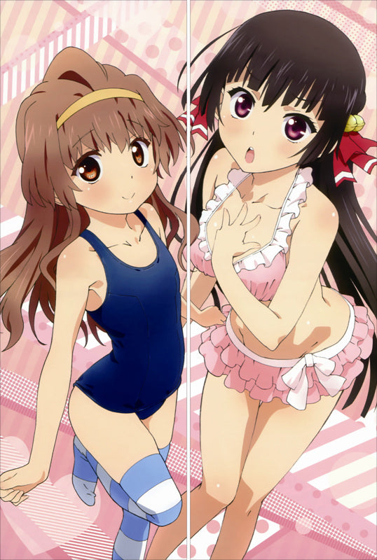OniAi Akiko Himenokouji + Anastasia Nasuhara Anime Dakimakura Japanese Pillow Cover image 0