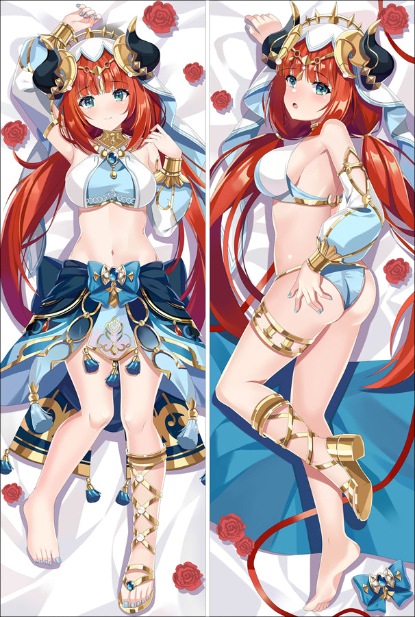 Genshin Impact Nilou Anime Dakimakura Body Pillow Cover image 0