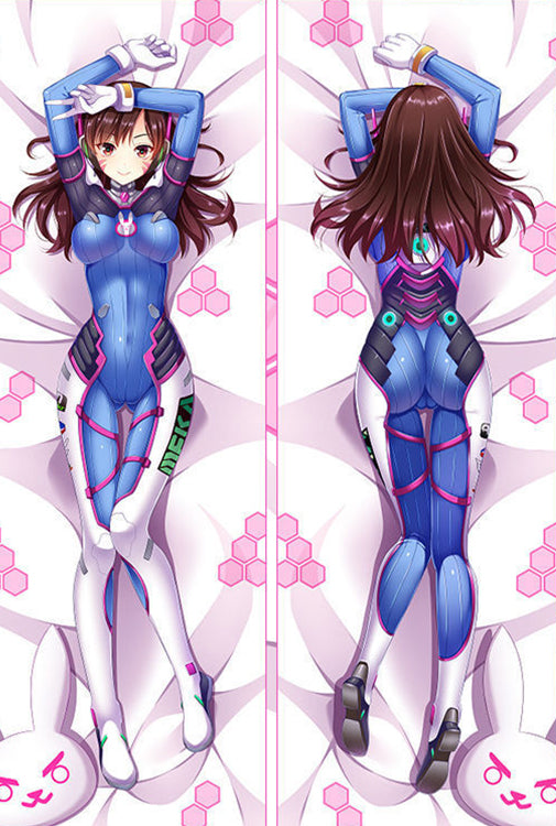 Overwatch D.va Anime Dakimakura Body Pillow Cover image 0