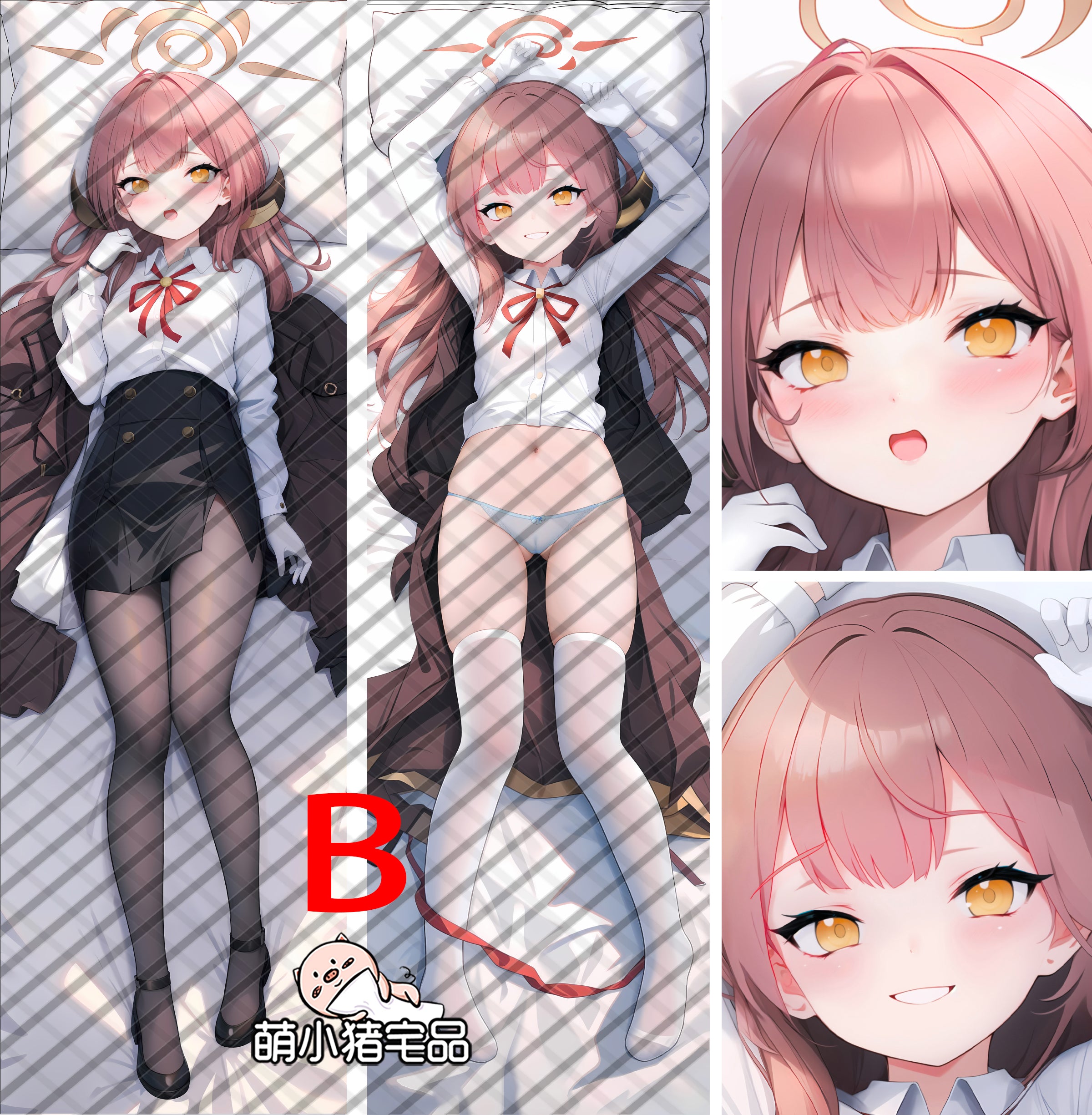 Blue Archive Rikuhachima Aru Anime Dakimakura Pillow Cover image 0