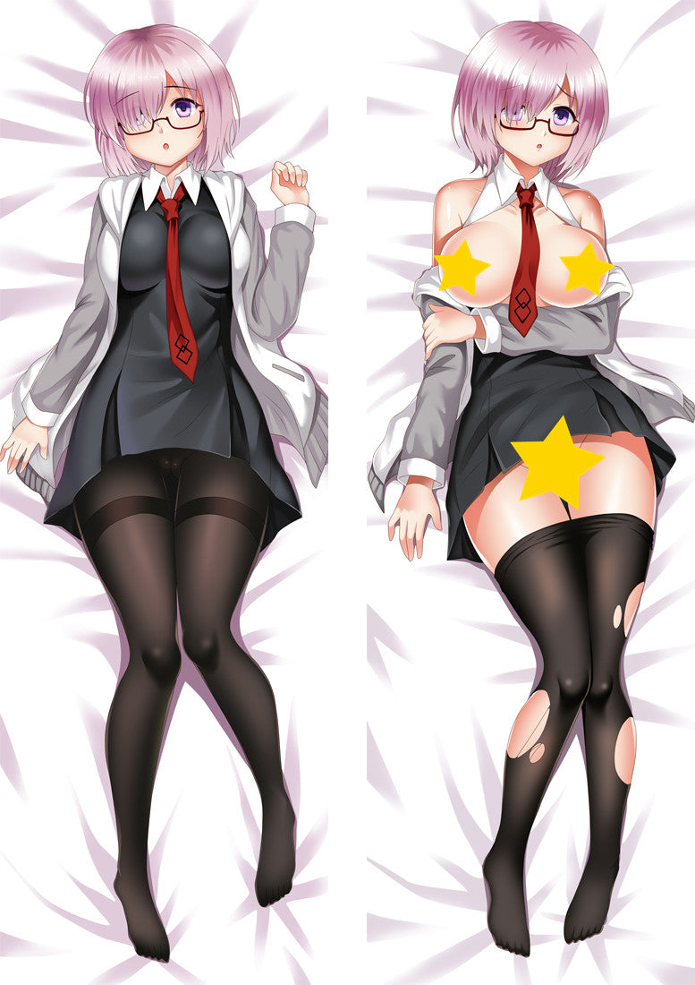Fate/Grand Order FGO Mash Kyrielight Anime Dakimakura Pillow Cover image 0