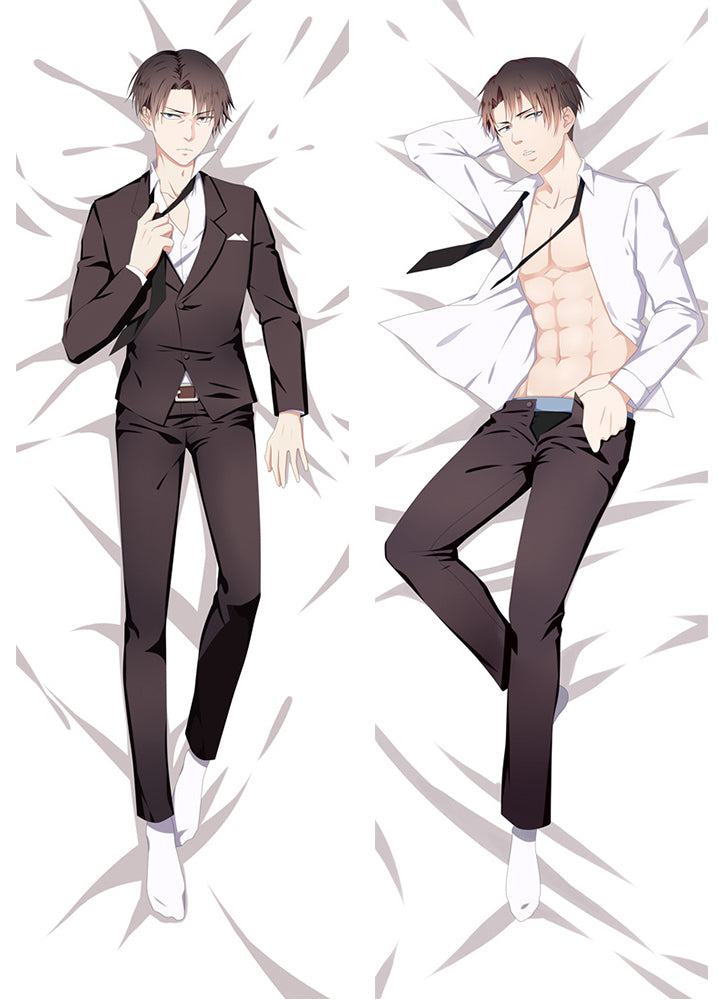 New Anime Dakimakura Pillow Cover Case Attack on Titan Levi Rivaille Hugging Body image 0