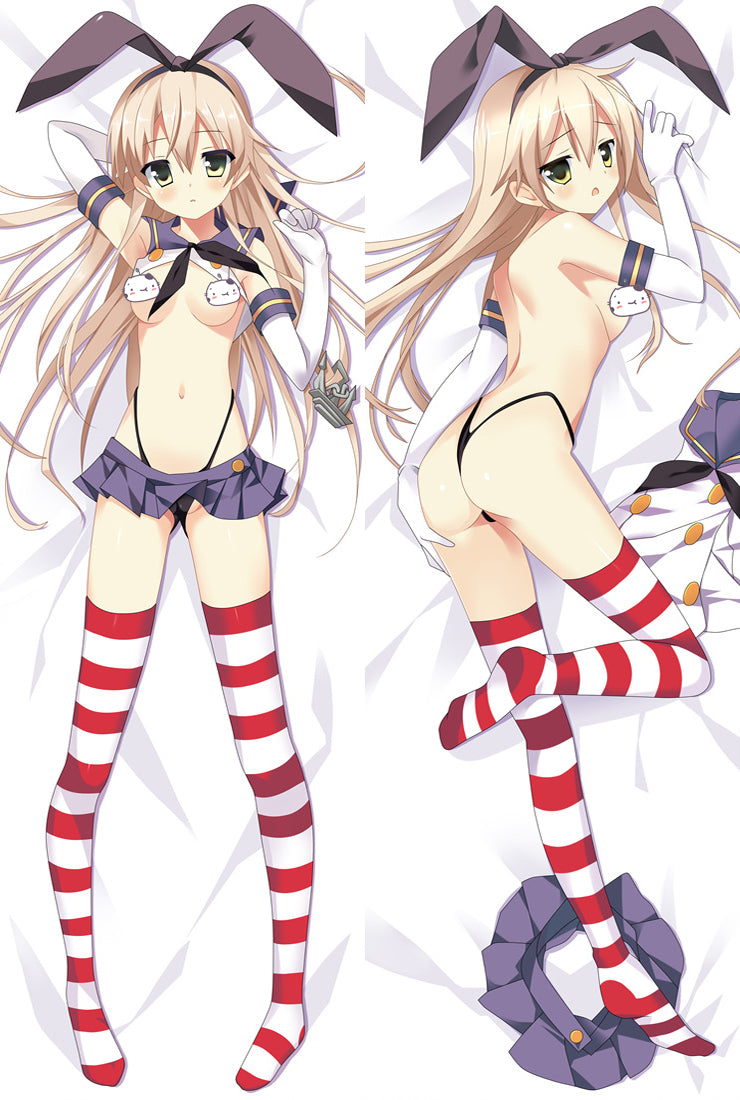 Kantai Collection Shimakaze Anime Dakimakura Pillow Cover image 0
