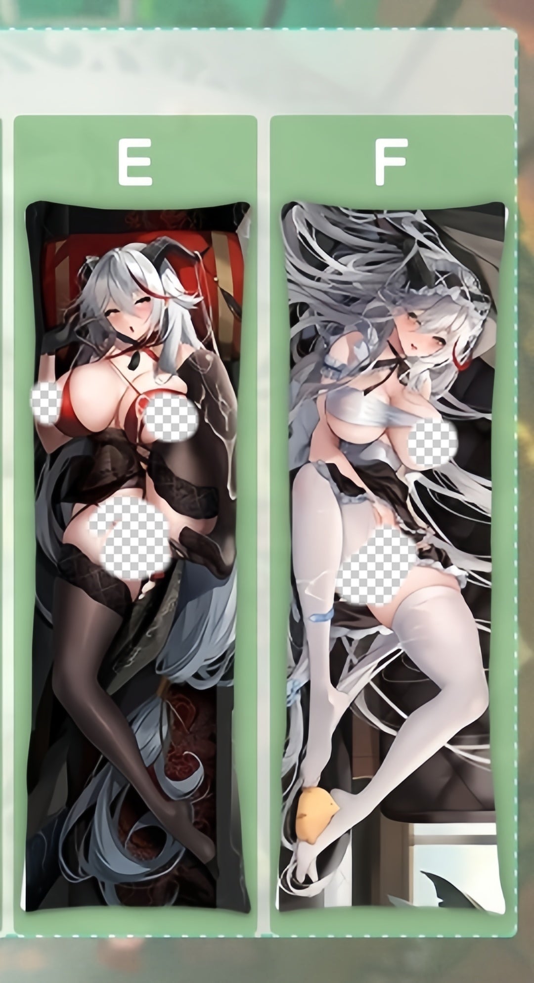 Azur Lane Aegir Anime Dakimakura Sexy Body Pillow Cover image 0