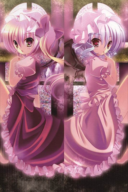 TouHou Project Remilia Scarle + Flandre Scarlet Anime Dakimakura Body Pillow Cover image 0